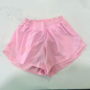 Lululemon Miami Pink Hotty Hot Shorts *4”